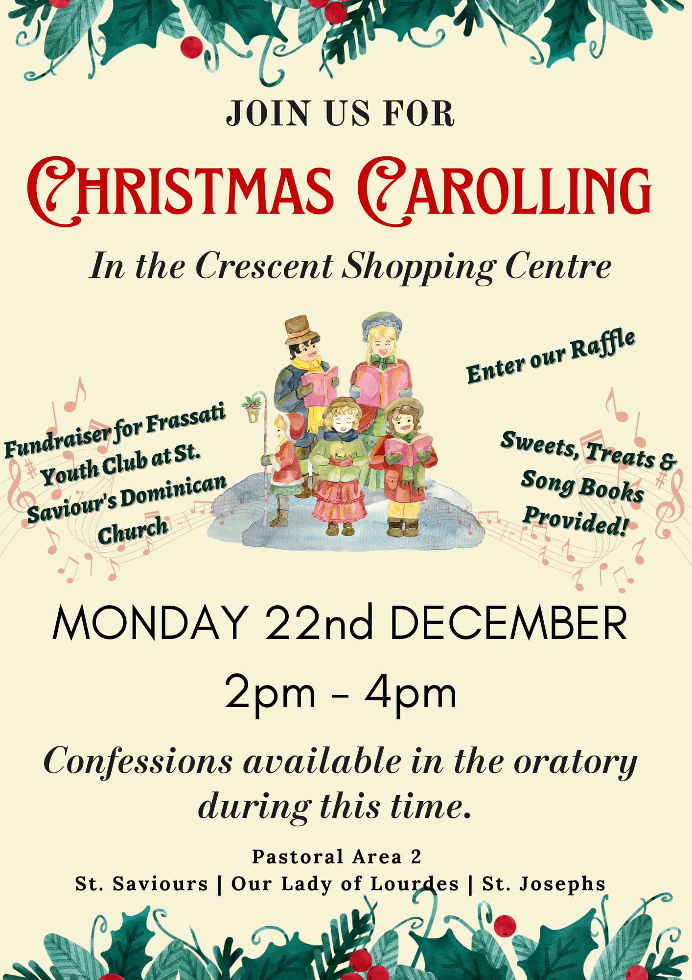 Christmas Caroling at the Crescent Shopping Centre