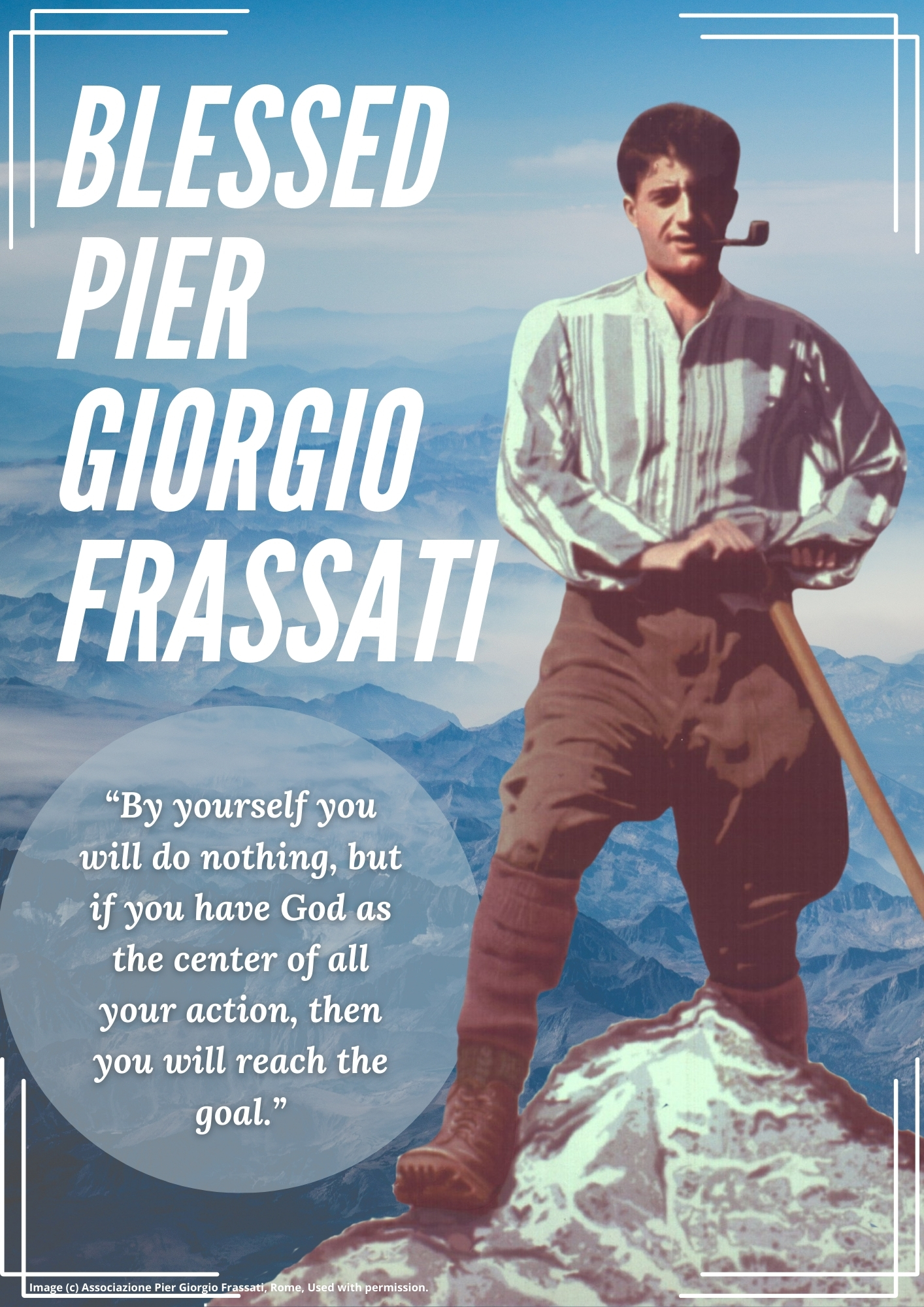 Blessed Pier Giorgio Frassati website poster